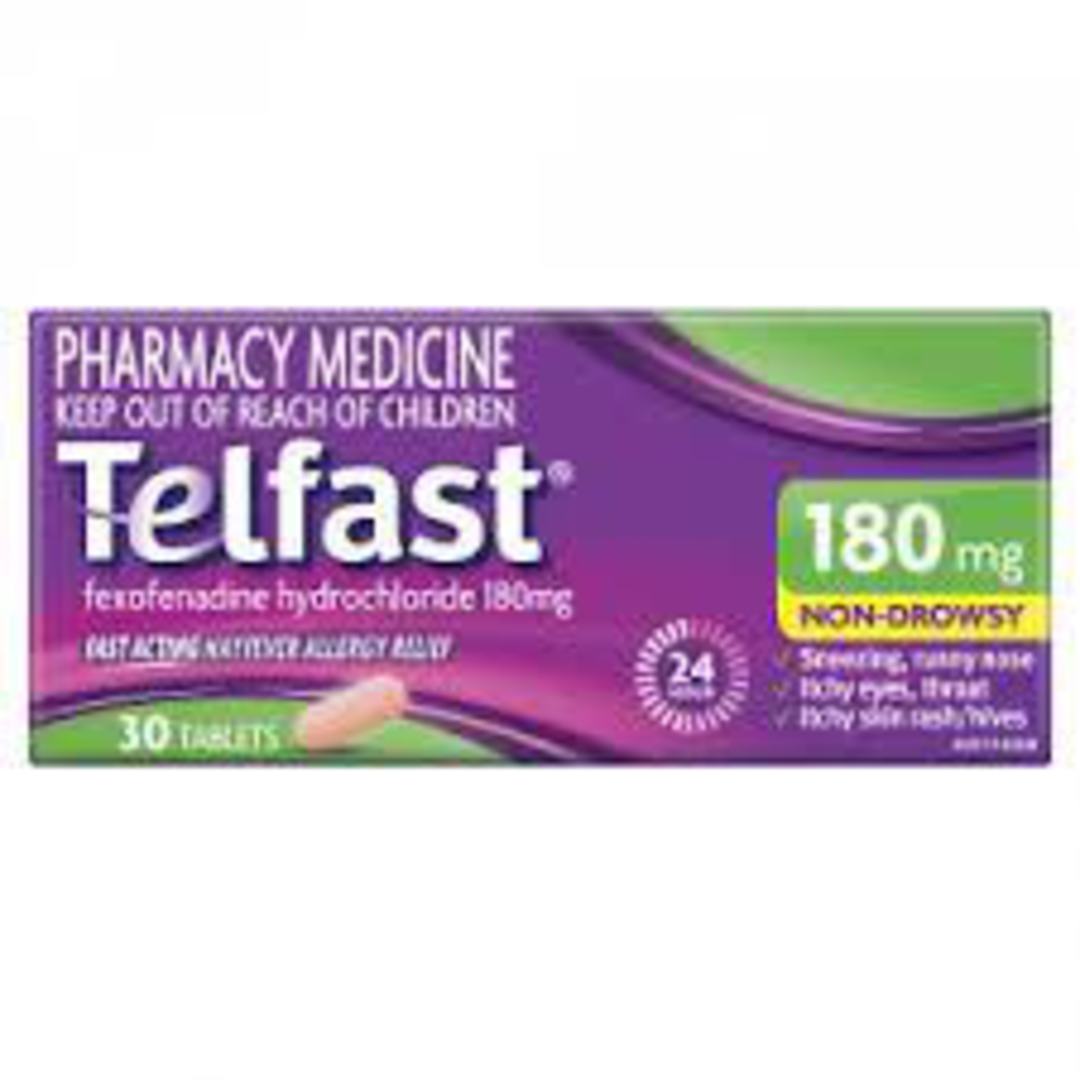 Telfast 180mg Tablets (Fexofenadine) image 0